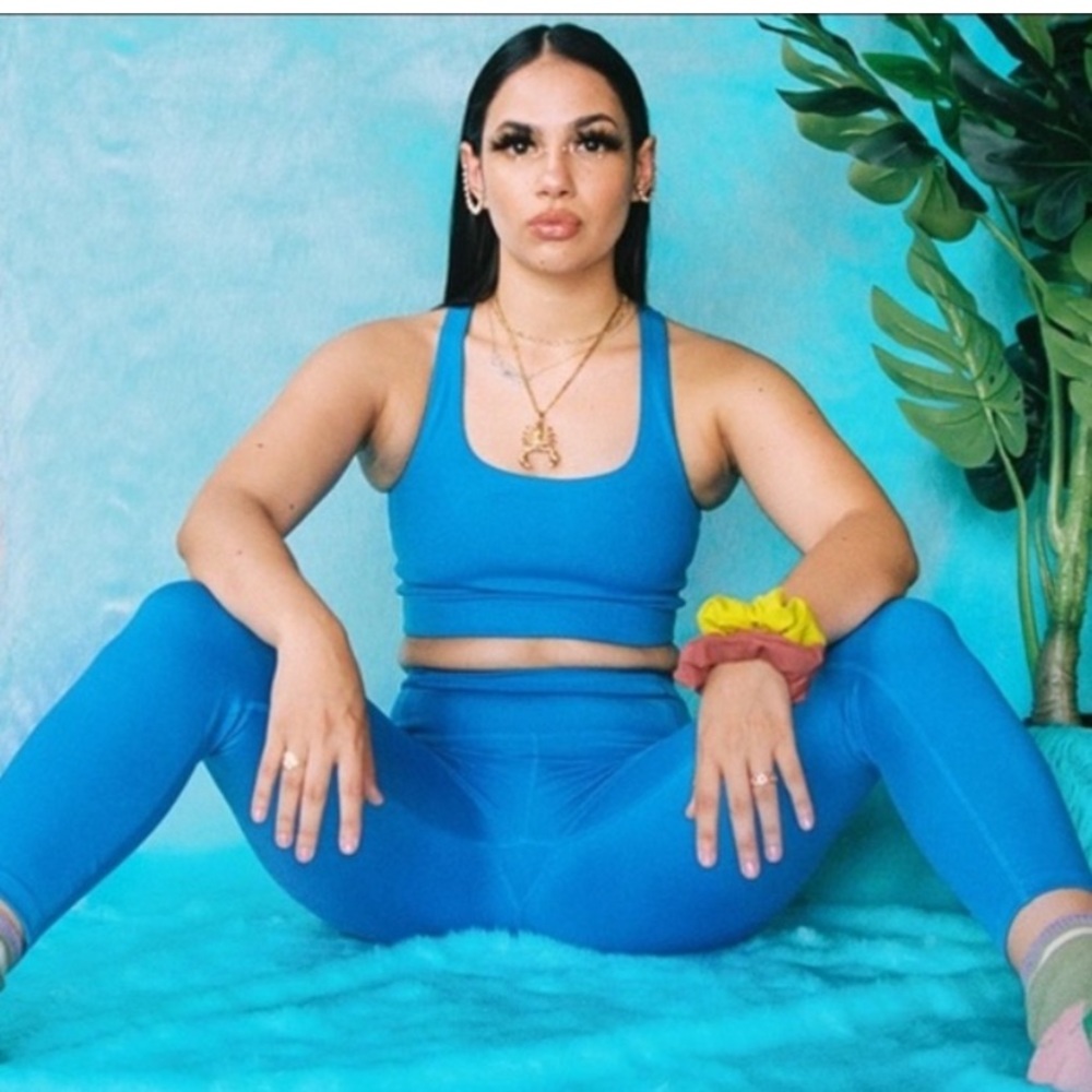 Girlfriend Collective Rare Lapis Royal blue Leggings 23.5” - Picture 1 of 11